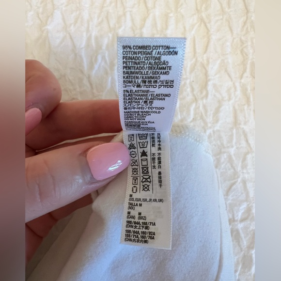 American apperal white cropped tank top (Medium) - Picture 6 of 6